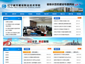 省级示范校建设专题网站